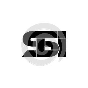 Letter SLI simple monogram logo icon design.