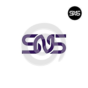 Letter SNS Monogram Logo Design