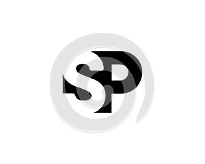 Letter SP logo design template photo