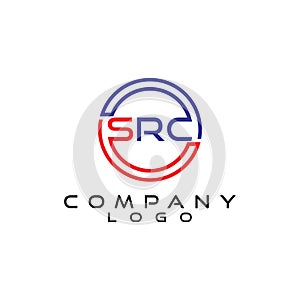 Letter SRC company logo design vector