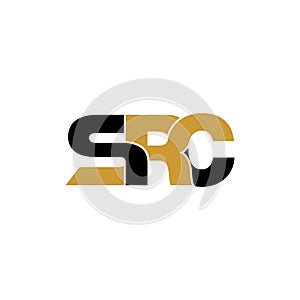 Letter SRC simple monogram logo icon design.