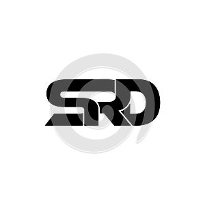 Letter SRD simple monogram logo icon design.