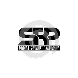 Letter SRP simple monogram logo icon design.