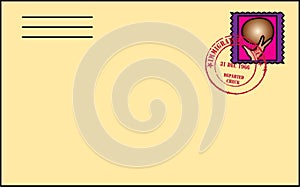 Letter with Stamp