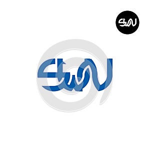 Letter SWN Monogram Logo Design