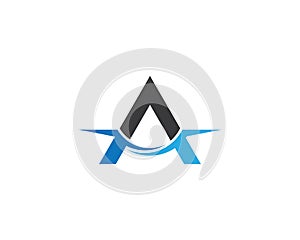 Letter a symbol illustration design