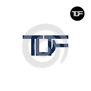Letter TDF Monogram Logo Design