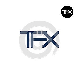 Letter TFX Monogram Logo Design photo