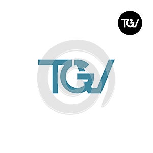 Letter TGV Monogram Logo Design