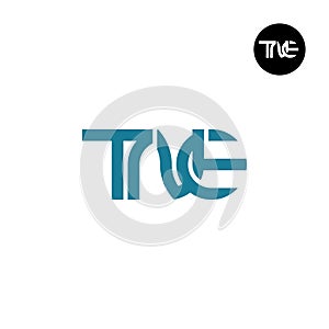 Letter TNE Monogram Logo Design Unique