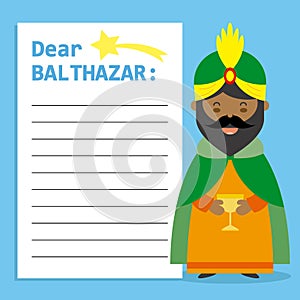 Letter to King Balthazar photo