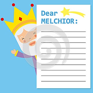 Letter to King Melchior photo