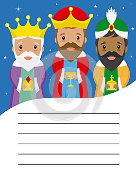 Letter to the three kings of orient