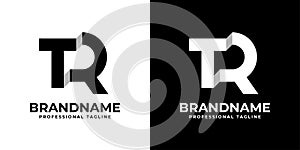Letter TR or RT Monogram Logo