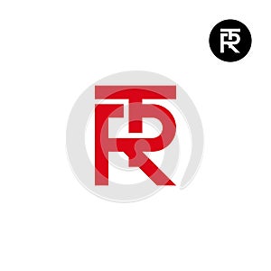 Letter TR RT Monogram Logo Design Simple