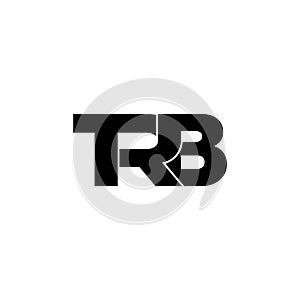 TRB letter monogram logo design vector photo