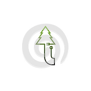 Letter tree Logo, Concept Letter + icon tree vector