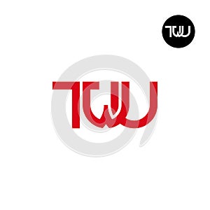Letter TWU Monogram Logo Design