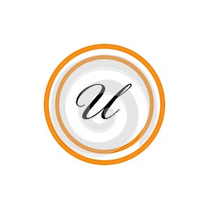 Letter U Business corporate abstract unity vector logo design template