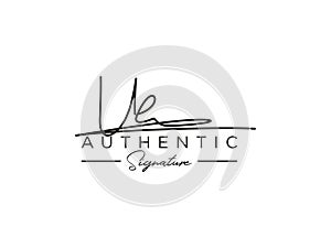 Letter UE Signature Logo Template Vector