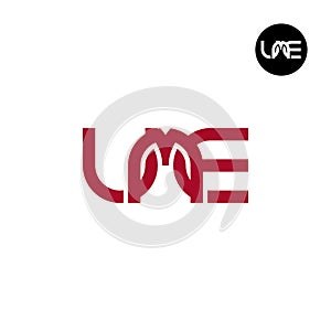 Letter UME Monogram Logo Design