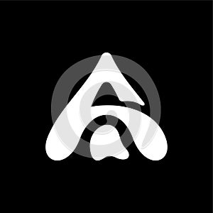 Letter a unique creative logo design