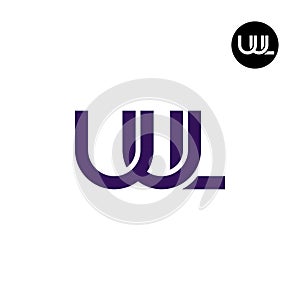 Letter UUL Monogram Logo Design