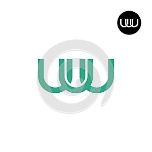 Letter UUU Monogram Logo Design