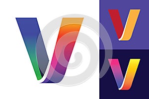 Letter V Initial Logo design.