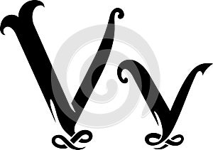 Letter V Monogram