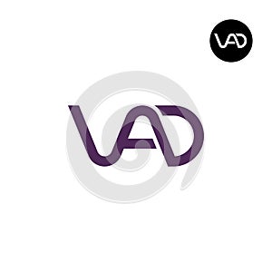 Letter VAD Monogram Logo Design