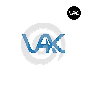 Letter VAK Monogram Logo Design