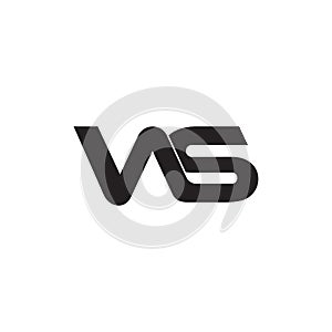 Letter vas simple line design geometric symbol logo vector