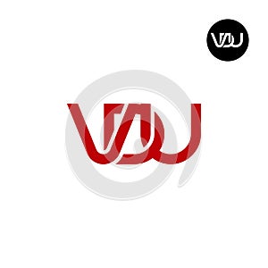 Letter VDU Monogram Logo Design