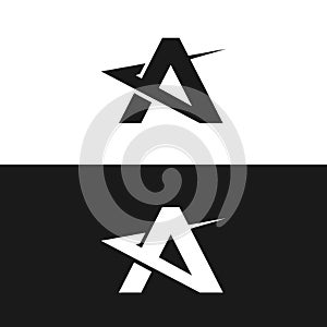 Letter A - vector logo concept illustration for business company logo