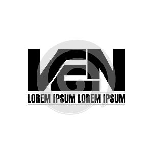Letter VEN simple monogram logo icon design. photo