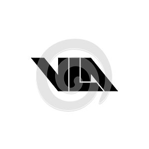 Letter VLA simple monogram logo icon design.