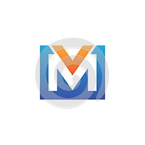 Letter VM or MV Logo, VM or MV Monogram, Initial VM or MV Logo, VM or MV Logo, Letter VM or MV Icon
