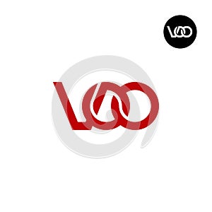 Letter VOO Monogram Logo Design