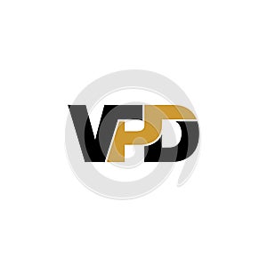 Letter VPD simple monogram logo icon design.