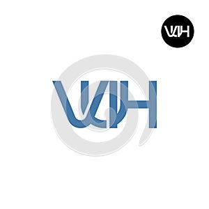Letter VUH Monogram Logo Design photo