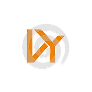 letter vy linked geometric line simple logo vector photo