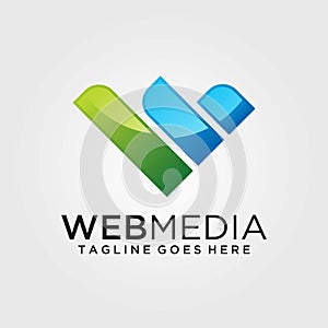 Letter W logo design