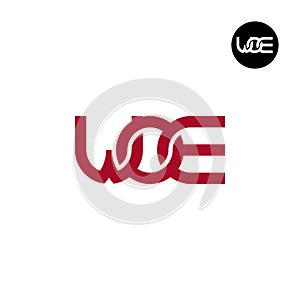 Letter WOE Monogram Logo Design