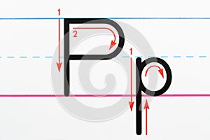 Letter writing practice.