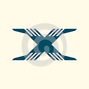 Creative sports style Letter X Logo Design photo
