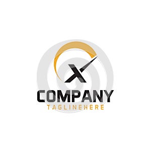 Letter X Tachometer logo