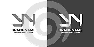 Letter YN or NY Monogram Logo