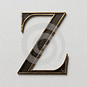 Letter Z Alphabet Stylized Typography and Character Design