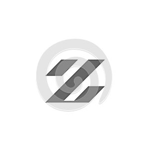 Letter z logo of three slanted lines